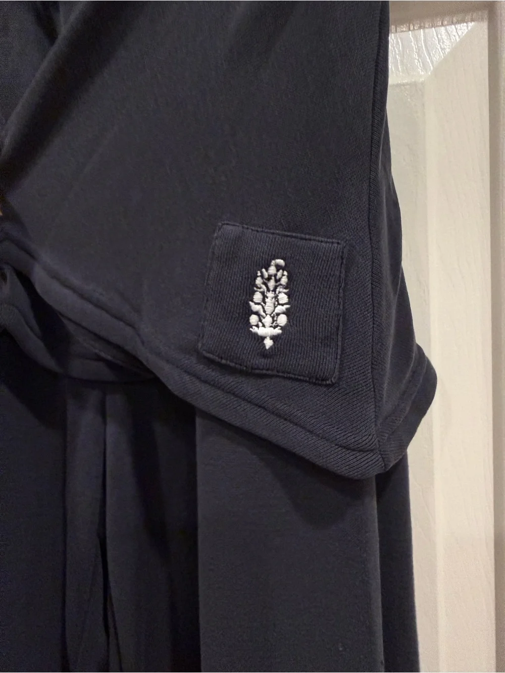 Free People Navy Wide-Leg Skants